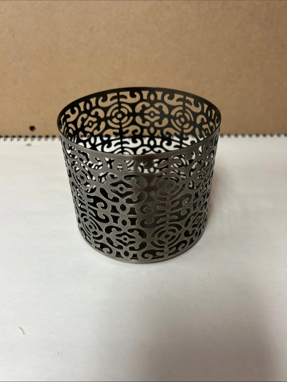 Bath & Body Works Black Filigree Candle Sleeve